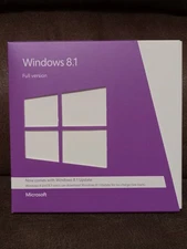 Microsoft Windows 8.1 Full Version 64 Bit & 32 Bit Complete Box Set : CODE USED