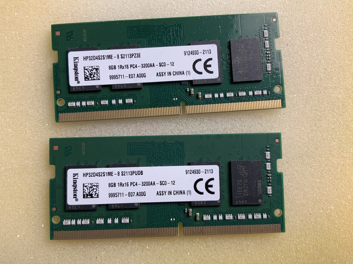 Kingston SO-DIMM Computer Memory (RAM) 8 GB 2 Modules for sale | eBay
