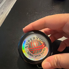 Vintage yoyo: SuperYo Sonic Spin Yo-Yo Black Holographic Label
