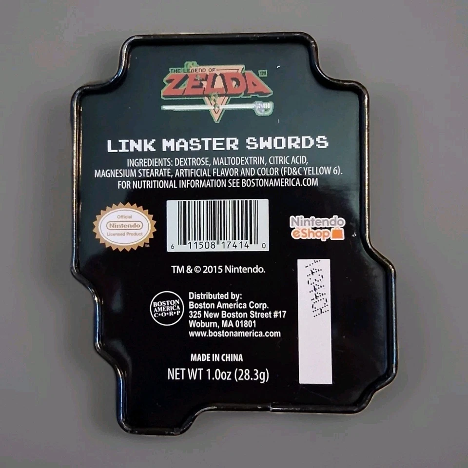 Link Master Swords Candy Tin 2015 **EMPTY** - Image 2 of 4