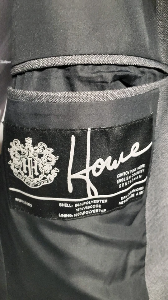 House of Howe Sz 40 Mens Blazer Jacket Black English Rock Gothic Renaissance NEW - Image 4 of 4