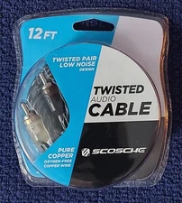Scosche Twisted Audio Cable - Low Noise Design