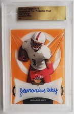 2019 Leaf Metal Draft Clear Orange PP Proof Jamarius Way Autograph RC 1/1 Auto