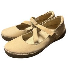 Vionic With Orthaheel Technology Judith Flat Mary Jane Tan Size 9.5