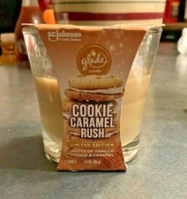 1 Glade Cookie Caramel Rush Candle Limited Edition 3.4 oz