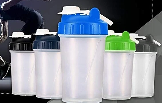 Hydro2Go 16 OZ Protein Shaker Bottle with Mixer Ball and 2 Interlocking  Storage