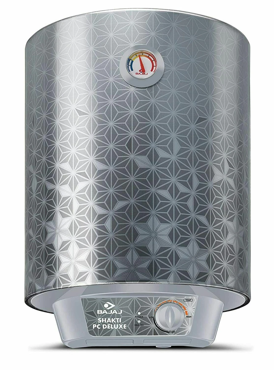 Bajaj Shakti PC GLX Mild Steel u0026amp; Glass Lined Coating Water Heater Unit (15  L) | eBay