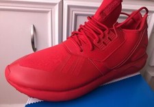 Nuove SNEAKERS ADIDAS ORIGINALI TUBULAR RUNNER UOMO ROSSO Mono Scarlatto Q16464 TAGLIA 12