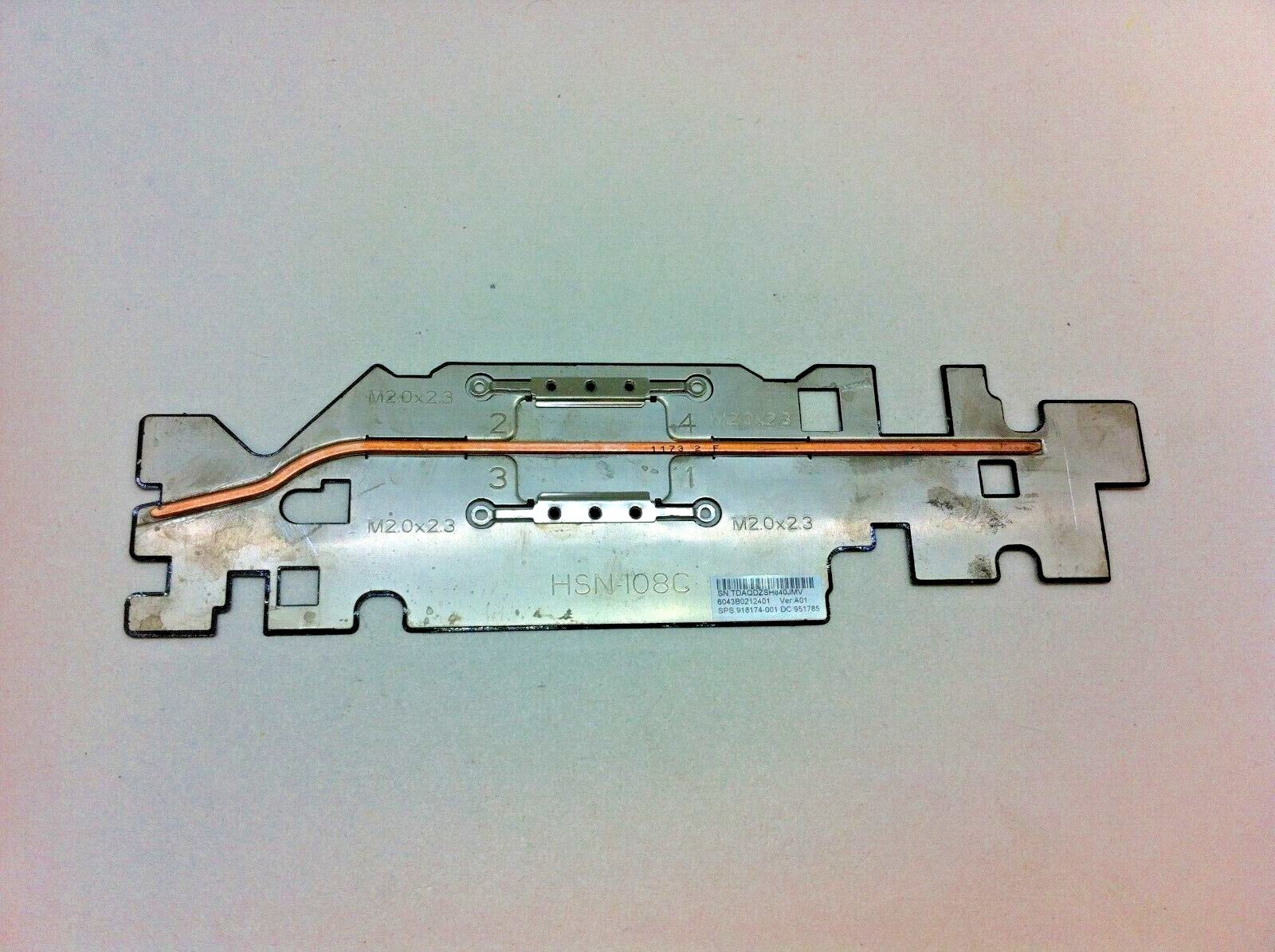 HP Probook X360 11 G1 EE CPU Heatsink 6043B0212411 - 918174-001  