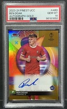 2023-24 Topps Finest UEFA Club Competitions RC Ben Doak Auto Gold /50 PSA 10