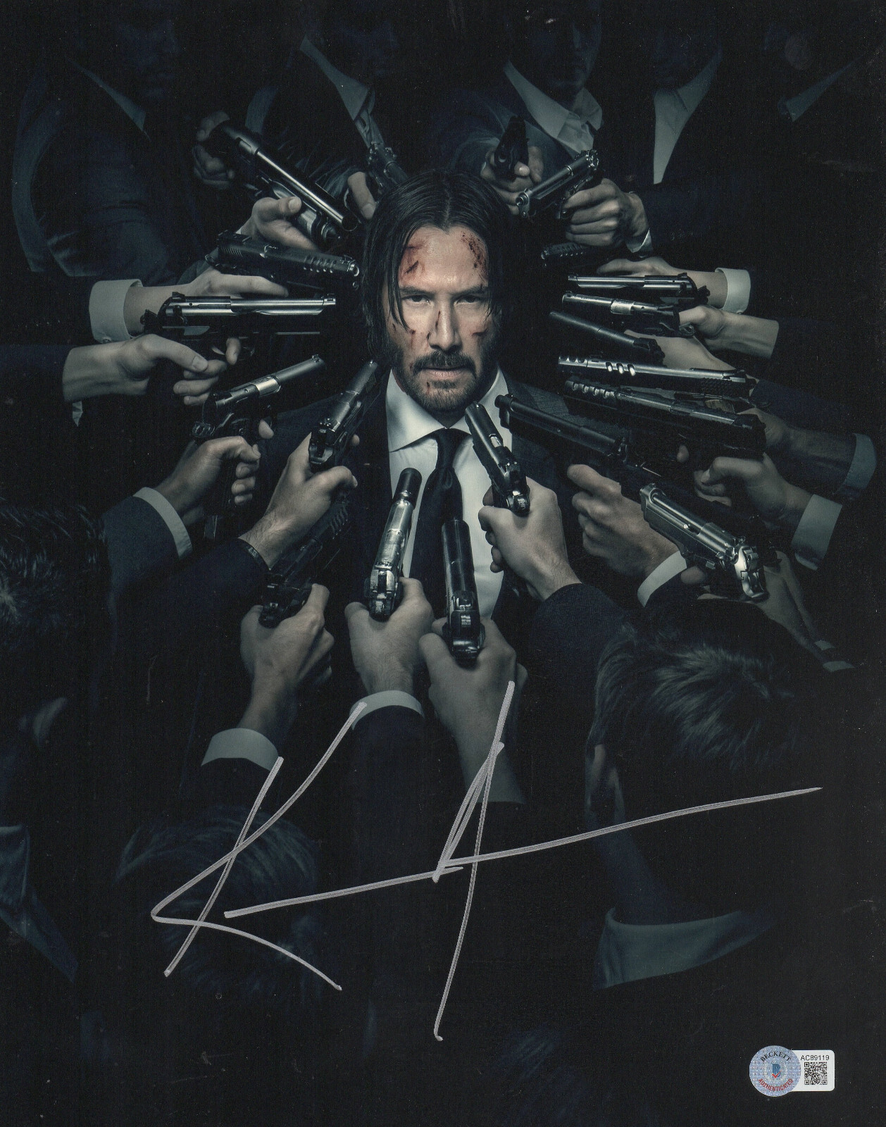 KEANU REEVES SIGNED AUTOGRAPH JOHN WICK 11X14 PHOTO BECKETT BAS | eBay