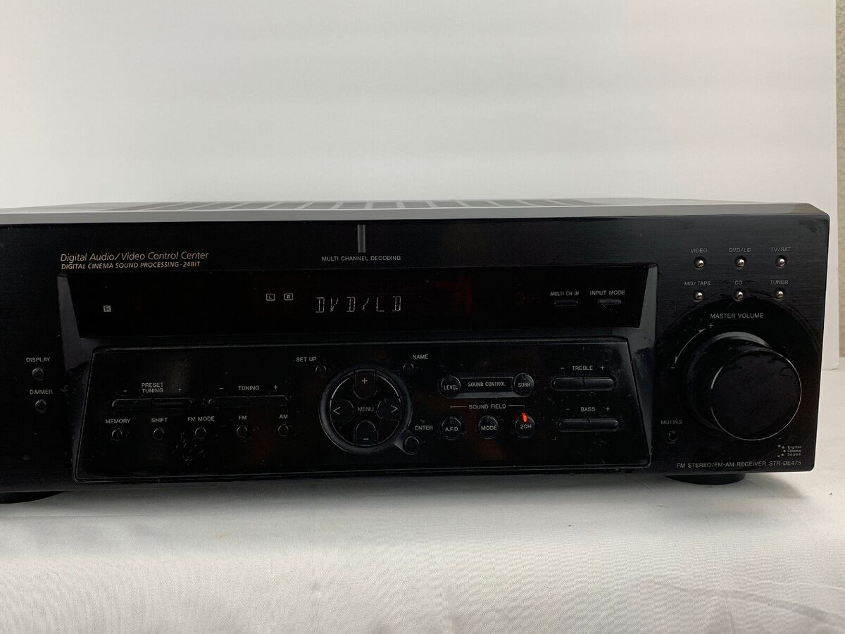 Sony STR-DE475 100 Watt X 5 Dolby 5.1 Stereo Receiver Multi Sony STR-DE475 100 Watt X 5 Dolby 5.1 Stereo Receiver Multi