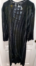 boys large HORROR HALLOWEEN ROBE/GOWN black 2 sided marks SCARY 