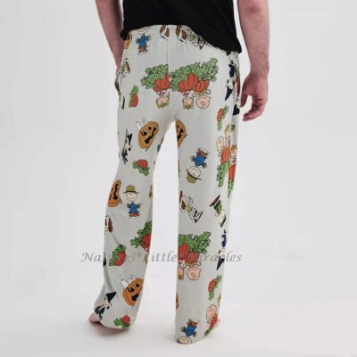 Peanuts Halloween Mens Pajamas Pants Size S, Medium Large Women