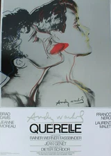 Andy Warhol Lithograph Querelle Gray / Grey Pop Art Original Poster 1982 Rare