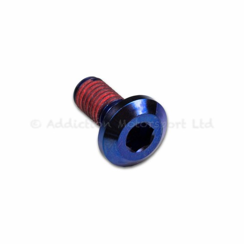 Triumph Thruxton 900 EFI Blue Titanium Rear Disc Rotor Bolts Screws Threadlock - Picture 2 of 2