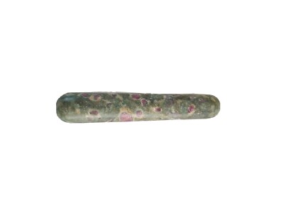 4'' Natural Untreated Ruby Zoisite Fuchsite Matrix Healing Wand Stone Massage