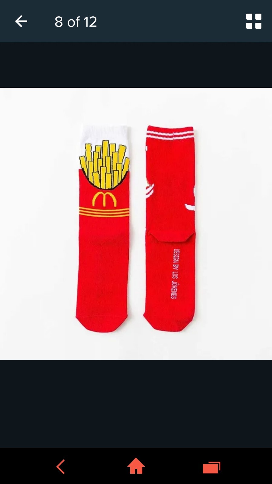 Socks Novelty McDonalds French Fries Unisex Mens Ladies Free Post eBay