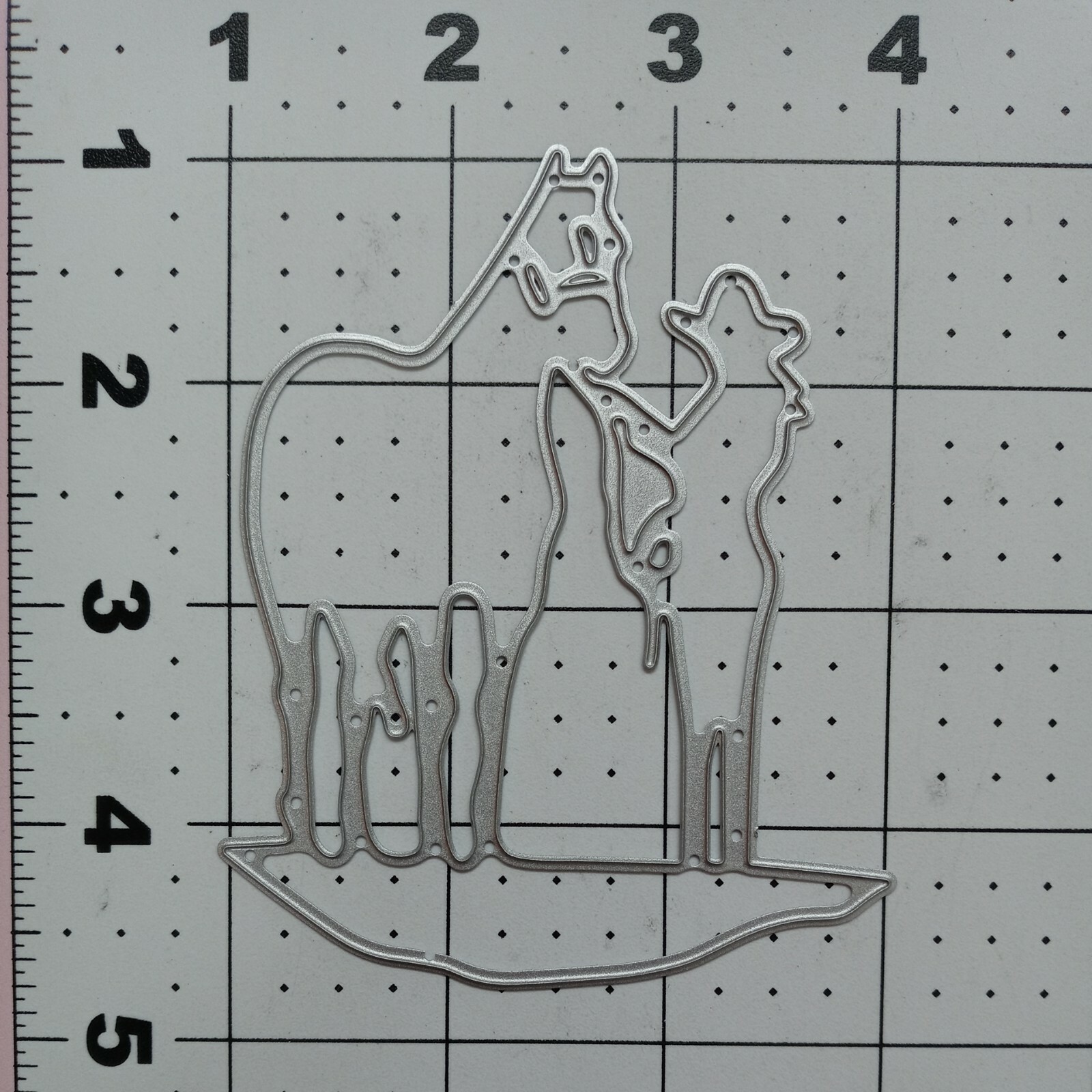 Strumento universale sottile metallo fustellato rodeo selvaggio west cowgirl cavallo pony cappello stivale