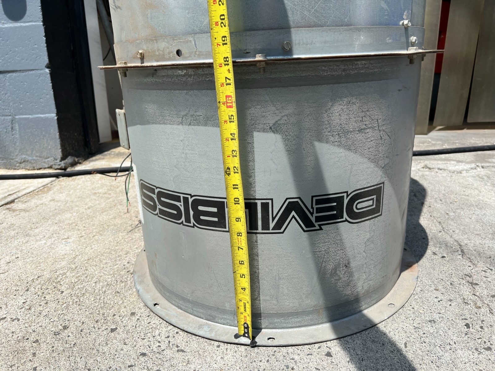 DEVILBISS BELT DRIVE 24" DIAMETER DUCT FAN PAINT SPRAY BOOTH EXHAUST eBay