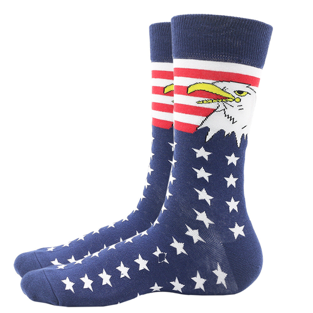 NEW US National Flag Man's SOX USA flag Pattern Men's Socks,American