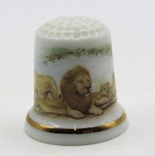 COLLECTABLE THIMBLE PRIDE OF LIONS