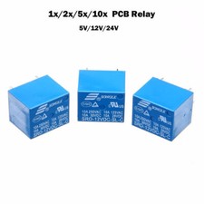 High Quality Mini 5V/12V/24V DC Power Relay 5 PINS SRD PCB Relay 1x/2x/5x/10x