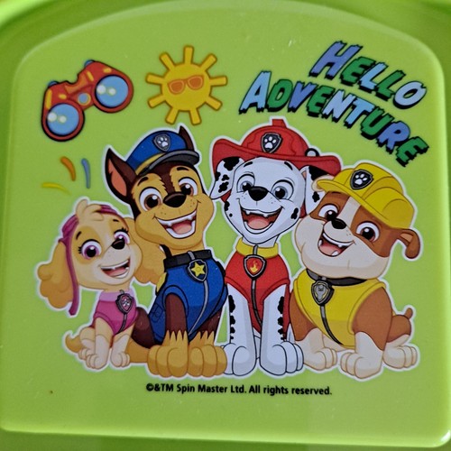 Set 3 New PAW  PATROL SANDWICH HOLDERS Kids lunch box bread Container Snack Pak - Picture 4 of 16