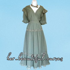 ASOS EMBROIDERED VINTAGE STYLE WEDDING OCCASION PARTY DRESS SIZE 14