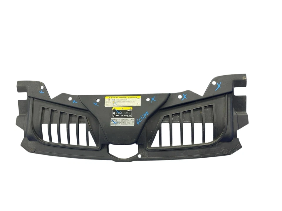 2020-2024 AUDI S8 FRONT UPPER RADIATOR SIGHT SHIELD COVER PANEL BLACK 4N0807081 - Image 4 of 4