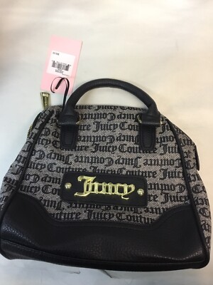 Juicy Couture Crazy for You' Gothic Status  Satchel Handbag Purse Black