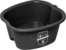 Extra Large Foot Soaking Tub, Sturdy Foot Bath Basin, Pedicure Bowl - Black