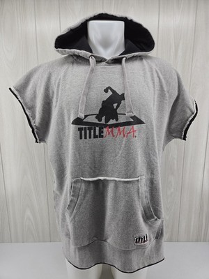 Title MMA Boxing Fighting Sports Active Hoodie Sweatshirt Gray Size XL