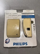 PHILIPS PH0900 WIRELESS PHONE MODEM JACK SYSTEM TURN AC OUTLETS INTO PHONE JACKS