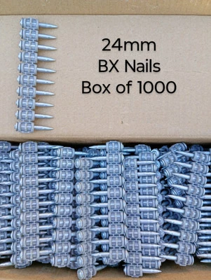 24mm Nails Suitable For Hilti BX3 Nail Gun Box of 1000 Nails