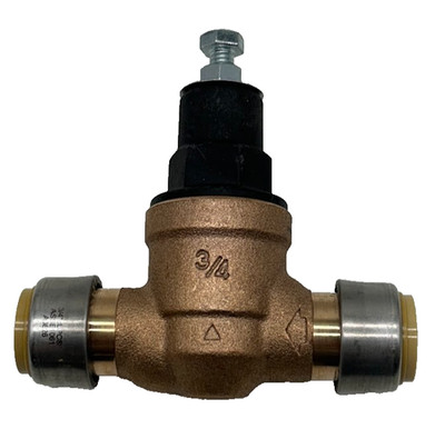 Cash Acme 3/4 in. Brass Direct Push-to-Connect EB45 Pressure Regulating Valve