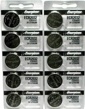 Energizer CR2032 3V Lithium Coin Battery 2032 New Fresh 10 Pcs USA Seller