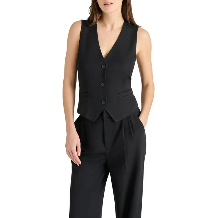 Chaleco para mujer Steve Madden talla L negro Foto 4 de 4