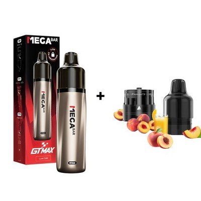 MegaBar GT Max Bundle Akkuträger + Pod Geschmack und Farbe nach Wahl 15k Züge