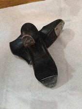 Capezio Tele Tone Tap Black Leather Heeled Tap Shoes Women's / Girl's Size 5 M