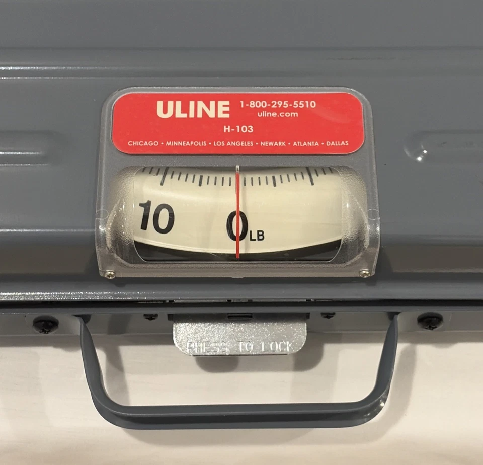ULINE H-103 Utility Scale For UPS Never Used Heavy Duty 18 Gauge Steel Case - Image 4 of 4