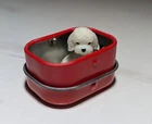 Vintage Puppy Palz Mini Maltese Puppy Dog 1" Figure