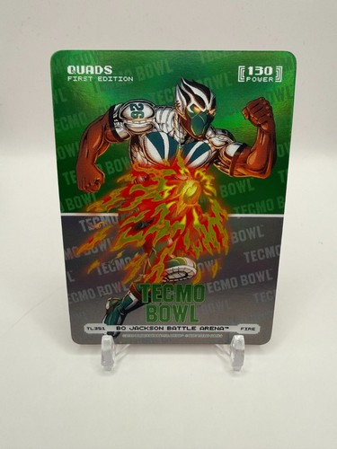 2026 Bo Jackson Battle Arena Tecmo Bowl Logofoil Quads Fire SP