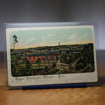 Munster Truppenübungsplatz Lager Hannover Niedersachsen 1908 Litho gel. AK - Bild 1 von 4