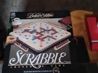 Vintage Scrabble Deluxe Edition Crossword Game Milton Bradley 1989 Complete