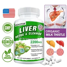 Liver Detox & Cleanse 2200mg - Promotes liver health, digestive support