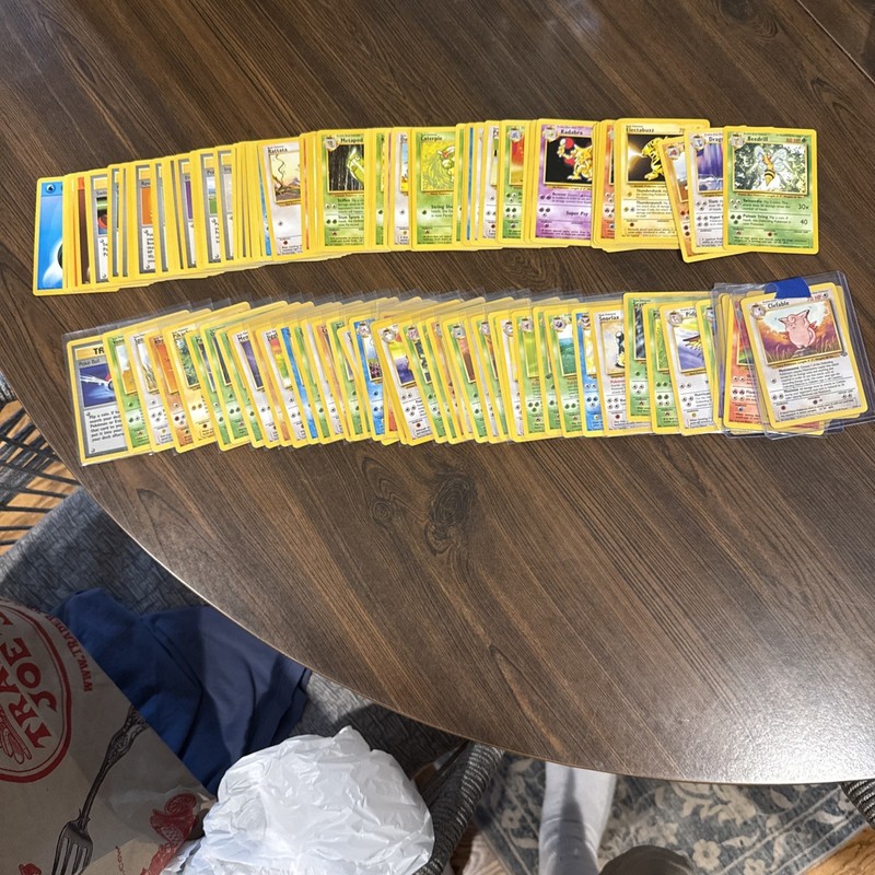 1999 Pokemon Base & Jungle Sets COMPLETE Unlimited NON HOLO Cards 17-102 & 17-64