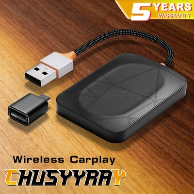Wireless CarPlay Adapter USB Dongle Kit For Honda Ridgeline Cab Pickup 2017-2024