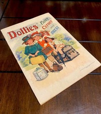 Antique 1918 1st Edition Saalfield Dollies To Paint Cutout  Dress - Complete