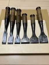 Japanischer Nomi Stechbeitel 6er Set Hakodate Maker 20-46 mm professionell na...